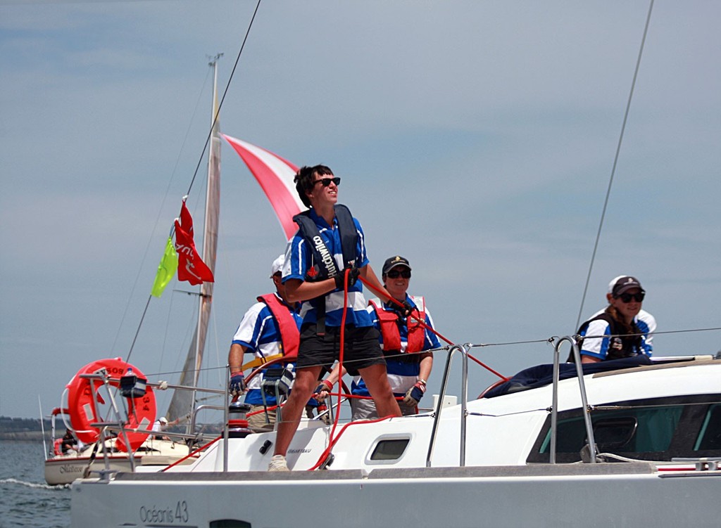 Lifejackets increasingly seen on big boats in light weather, when they are not required under any law.  © Sail-World.com /AUS http://www.sail-world.com